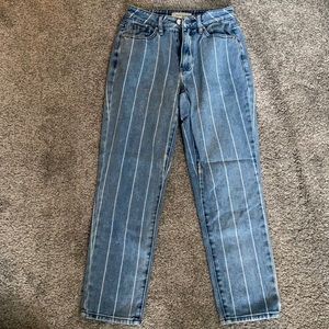 Pacsun stripped mom jeans
